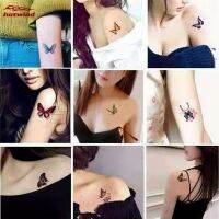 HW 30PCS Multicolor Butterfly Pattern Temporary Tattoo Stickers Waterproof Body Art Sticker