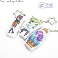 【CW】▦✈๑  10cm/pcs Custom Printing Star Keychain With Your Picture