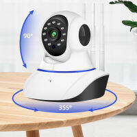 กล้องไวไฟรักษาความปลอดภัยแบบไร้สาย HD 360 ° กล้องระยะไกลแบบพาโนรามาเพื่อความปลอดภัยส่วนบุคคลของสัตว์เลี้ยง