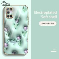 เคสซิลิโคนนิ่มลายกุหลาบซิลิโคนแบบนุ่มกุหลาบ OPPO A52 A92เคสโทรศัพท์เอฟเฟกต์ภาพ3D สำหรับ