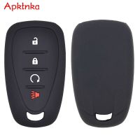 Apktnka เคสกุญแจรถซิลิโคนสำหรับ Cruze Fob Camaro Keyless Sonic Impala 2016-2018 Chevrolet 4