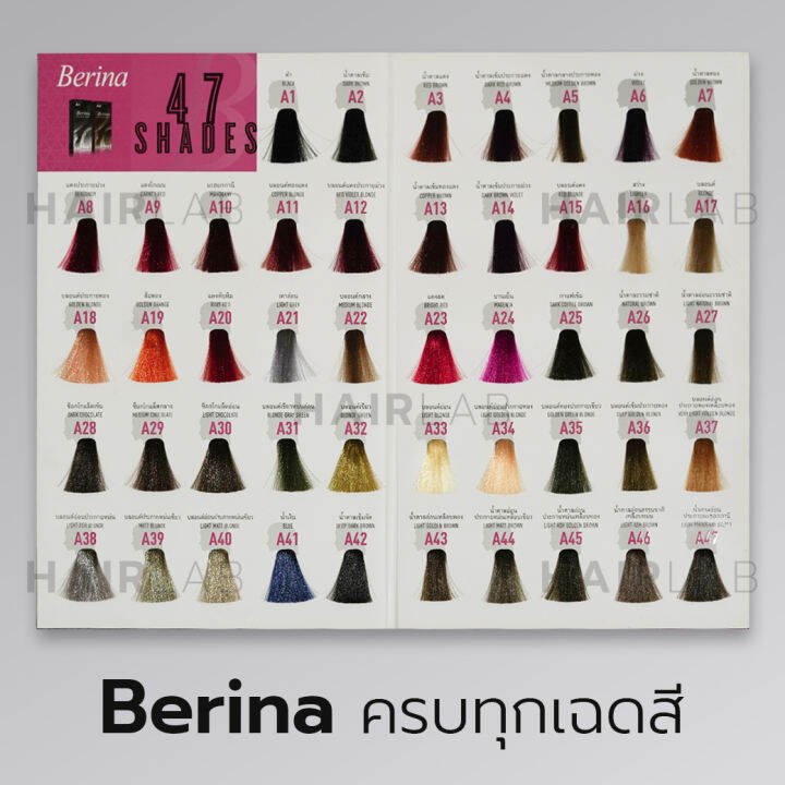 พร้อมส่ง-berina-a10-เบอริน่า-a10-สีย้อมผม-สีมะฮอกกานี-ยาย้อมผม-ปิดผมหงอก-ปิดผมขาว-ครีมเปลี่ยนสีผม-ราคาถูก