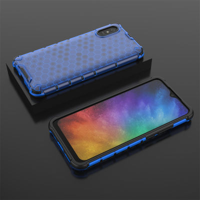 สำหรับ Xiaomi Redmi เคส9A PC ที่โปร่งใส + TPU ไฮบริดเคสแข็งสี Redmi9A ฝาหลังเคสใส่โทรศัพท์กันกระแทก