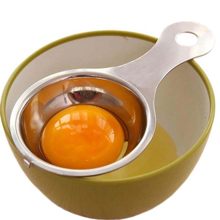 Stainless Steel Egg Yolk Separator Protein Egg White Divider Spoon
