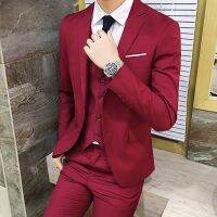 ZZOOI 2020 Male Suits Blazer Slim Business Formal Dress Waistcoat Groom Man Suit Exquisite Weeding Office Set Thin Blazer 5XL 6XL