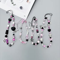 Trendy Phone Charm Phone Case Hanger Cool Mobile Phone Charm DIY Bead Phone Chain Sweet Phone Strap