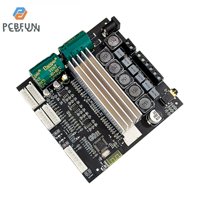 pcbfun แผงเครื่องขยายเสียงสัญญาณเสียงแบบ BT 2.1ช่องชิป TPA3116D2 DC 12-24V 50Wx2อินพุต BT และ AUX + โพเทนชิโอมิเตอร์ภายนอก100W