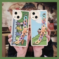 Raised lens for girl Phone Case For iphone13 Mini Anti drop airbag Skin-friendly feel Nordic style Simplicity Cartoon