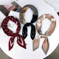 ✇◘  Floral Shawl Square small silk scarf 70×70 cm Women Vintage Wrap Hijab Female Hair Band Wrist Luxury Headkerchief 2023 Bandanas