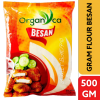 Besan Flour / Gram Flour 500g  แป้งถั่วลูกไก่ แป้ง ถั่วลูกไก่ 100% เบซัน