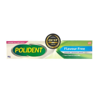 POLIDENT Cream Flavour Free [ครีมเขียว-ฟ้า 60 g] (Exp 28/2/25) โพลิเดนท์ ครีมติดฟันปลอม 60 กรัม *เขียว-ฟ้า*