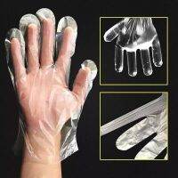 ▣ 100 Pcs/Pack Disposable Protection Anti-contact Plastic Hair Dyeing Gloves For Home Use Hairdressing Styling Tools Accessories