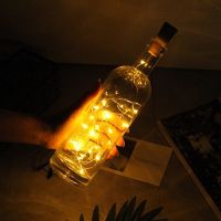 Solar Wine Bottle String Light 2M 20LEDs Copper Wire Fairy Lights Cork Shape Wedding Party Garden Christmas Decor Lamp