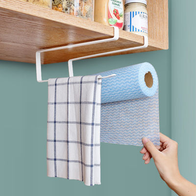 Free Hanging Paper Holder Rack Tissue Self-adhesive Roll PunchHolder Towel Storage For Kitchen Bathroom toilet Roll Paper