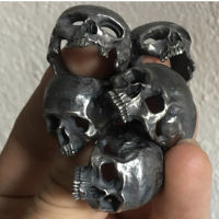 ขายส่งผู้ชาย Calvarium Skull แหวน Gothic 316L สแตนเลส Biker แหวนรถจักรยานยนต์ Band เครื่องประดับ Party Gift