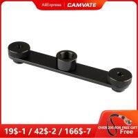 CAMVATE Double Microphone Mounts Bracket T-bar Mic Mount of 1/4