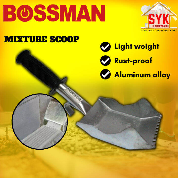 SYK Bossman Mixture Scoop Light Weight Block Aluminum Scoop Outdoor