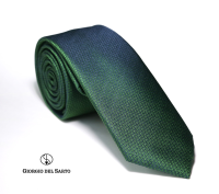 Giorgio Del Sarto Necktie 6 cm  Green with Fabric Texture เนคไทสีเขียวลายพื้นมีเท็กเจอร์