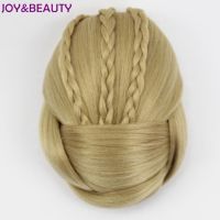 JOY BEAUTY Synthetic Hair Piece Braided Chignon Clip In Bun Temperature Donut Rollers 6 colors available