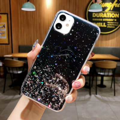 Clear Glitter Phone Case For iPhone 12 11 Pro Max XS Max XR X 6 7 8 Plus 12 Pro Mini Cute Shiny Bling Gorgeous Soft Back Cover
