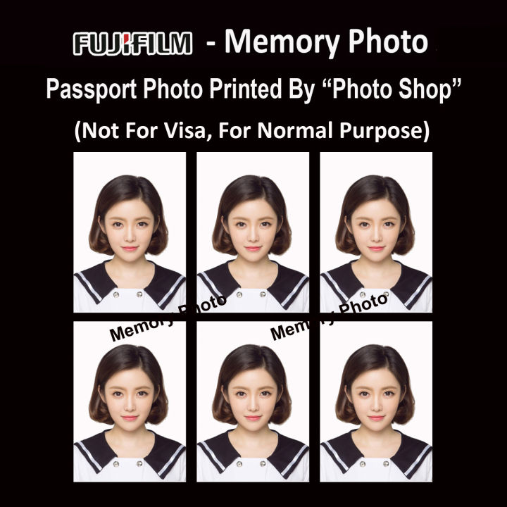 Passport Photo (6pcs) & Student ID by Photo Shop, (White, Blue or Red  Background) | Lazada