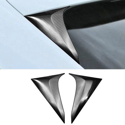 Car Rear Window Spoiler Side Wing Trim Cover Decorate for Honda HRV HR-V Vezel 2021 2022 Carbon Fiber