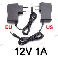 12V 1A 1000ma AC 100-240V DC Power supply Adapter plug Converter For led strip light CCTV Charger 5.5mmx2.5mm US/EU plug YB8TH