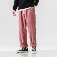 、’】【= 2023 Autumn Winter Fashion Corduroy Pants Men Vintage Japanese Trousers Mens Corduroy Straight Casual Pants Stretch Pant