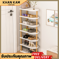 ?KHAN KAM?ชั้นวางรองเท้า ที่วางรองเท้า Shoe Rack มีให้เลือก 3 ขนาด ที่วางรองเท้าประหยัดพื้นที่ ชั้นวางรองเท้าไม้ พร้อมส่ง✅