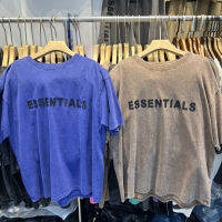 หนักล้าง Essentials เสื้อยืดที่มีคุณภาพสูง3D กาวแขนสั้นท็อปส์ Multicolor ขนาดใหญ่ LEE หมอกเสื้อยืดผู้ชายผู้หญิง