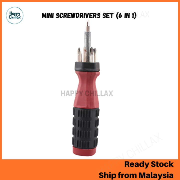 Mini Screwdriver Set 6 in 1 Lazada
