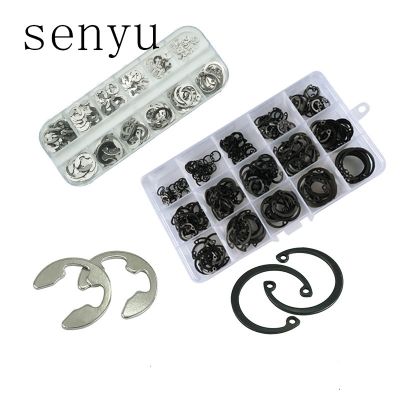 {Haotao Hardware} SENYU C-Type ซีลยางยืด Snap Retaining Washers Circlip Ring Kit Circlip Snap Retaining Washer