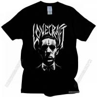 Creator Of Cthulhu T Shirt For Men Pure Cotton Awesome T-Shirt Short Sleeve Lovecraft Horror Movie Tee Loose Fit Apparel Large Size XS-4XL-5XL-6XL