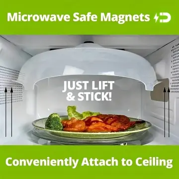 1pc Plastic Anti-splash Food Cover Microwave-safe Foldable Ventilated Microwave  Splatter Guard