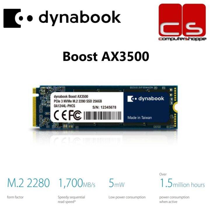 Dynabook Boost AX3500 PCIe 3 NVMe SSD - 256GB | Lazada