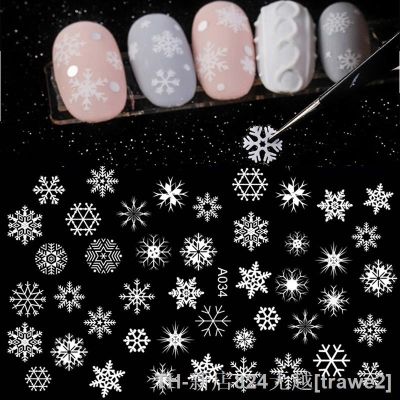 【LZ】∏❏  Winter Xmas 3D Nail Sticker Christmas Elk Santa Snowflake Rabbit Cartoon Slider Design Polish Nails Decals Nail Art DIY Decor