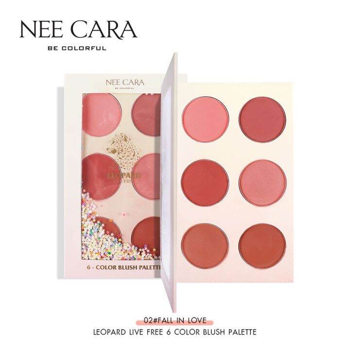 nee-cara-leopard-6-color-blush-palette-บลัชออน-นีคาร่า-n606