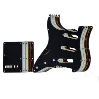 KR- Lefty ST Strat SSS Pickguard Left Handed Tremolo Backplate Trem Cover Set for American Stratocaster