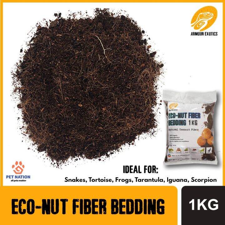 Armour Exotics EcoNut Fiber Bedding 1KG Premium Coconut Fiber Tortoise Substrate Lazada PH