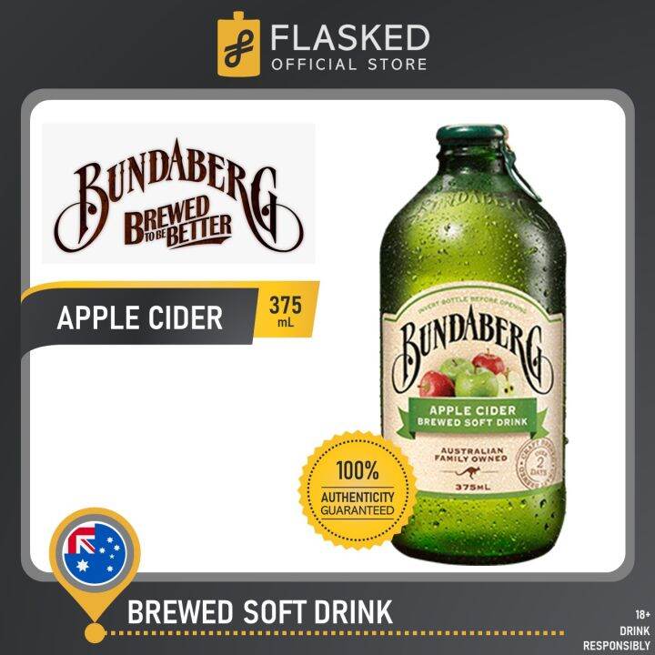 Bundaberg Apple Cider Brewed Soft Drink 375mL Lazada PH