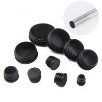 Plastic Round Inner Plug for Steel Pipe End Blanking Caps Anti Slip Alloy Ladder Chair Leg Cover Furniture Protector Pads desks Pipe Fittings Accessor