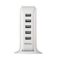 ??HOT!!ลดราคา?? Wesdar U7 output 6A Power Strip หัวชาร์จ5ช่อง 5 USB สายยาว 1.5m ##ที่ชาร์จ แท็บเล็ต ไร้สาย เสียง หูฟัง เคส Airpodss ลำโพง Wireless Bluetooth โทรศัพท์ USB ปลั๊ก เมาท์ HDMI สายคอมพิวเตอร์