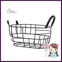 ตะกร้าผลไม้ทรงรี KECH HANDLE S 26 ซม. สีดำFRUIT BASKET KECH HANDLE S 26CM OVAL BLACK **ขายดีที่สุด**