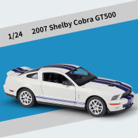 WELLY 1:24ฟอร์ดเชลบี้ GT500งูเห่า2007ล้อแม็กรถยนต์รุ่น D Iecasts และของเล่นยานพาหนะคอลเลกชันรถของเล่นเด็กของขวัญวันเกิด