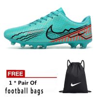 【 Mmdh Gold 】    Men Women Camouflage Futsal Shoes Football Boots Soccer Shoes Long Spikes Outdoor Match Training Ankle Sock Shoes Turf Futsal