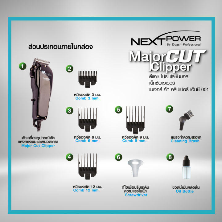 ปัตตาเลี่ยน-dcash-ดีแคช-dcash-nextpower-major-cut-clipper-nc001