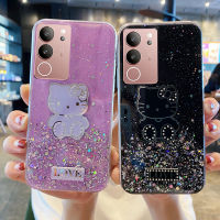 KOSLAM KT เคสโทรศัพท์กากเพชรลายท้องฟ้าเต็มไปด้วยดวงดาวสำหรับ VIVO V29 5G V29e V29 Pro 5G V27 5G V27e V27 Pro 5G ดีไซน์ใหม่ Soft TPU คลังสินค้าพร้อมปลอกโทรศัพท์มือถือ