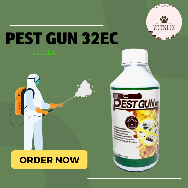 [VETKLIX] 1liter Pest Gun 32 EC Insecticide Kills Insect Pest
