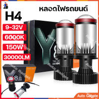 (ส่งด่วน) 1คู่ ไฟหน้า LED มินิโปรเจ็กเตอร์ รุ่นY8 ขั้ว H4 RHD รุ่นใหม่ปี2022 คัตออฟคมกว่าเดิม สว่างสุด พวงมาลัยขวา RHD (ของแท้ 100%+รับประกันสองปี)