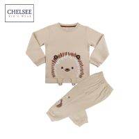 Chelsee ชุดนอนแขนยาว เด็กผู้ชาย รุ่น 127831 ลายเม่น อายุ 2-12 ปี ผ้าแซนวิช 100%Cotton+Poly ผ้านุ่ม ชุดนอนเด็กโต